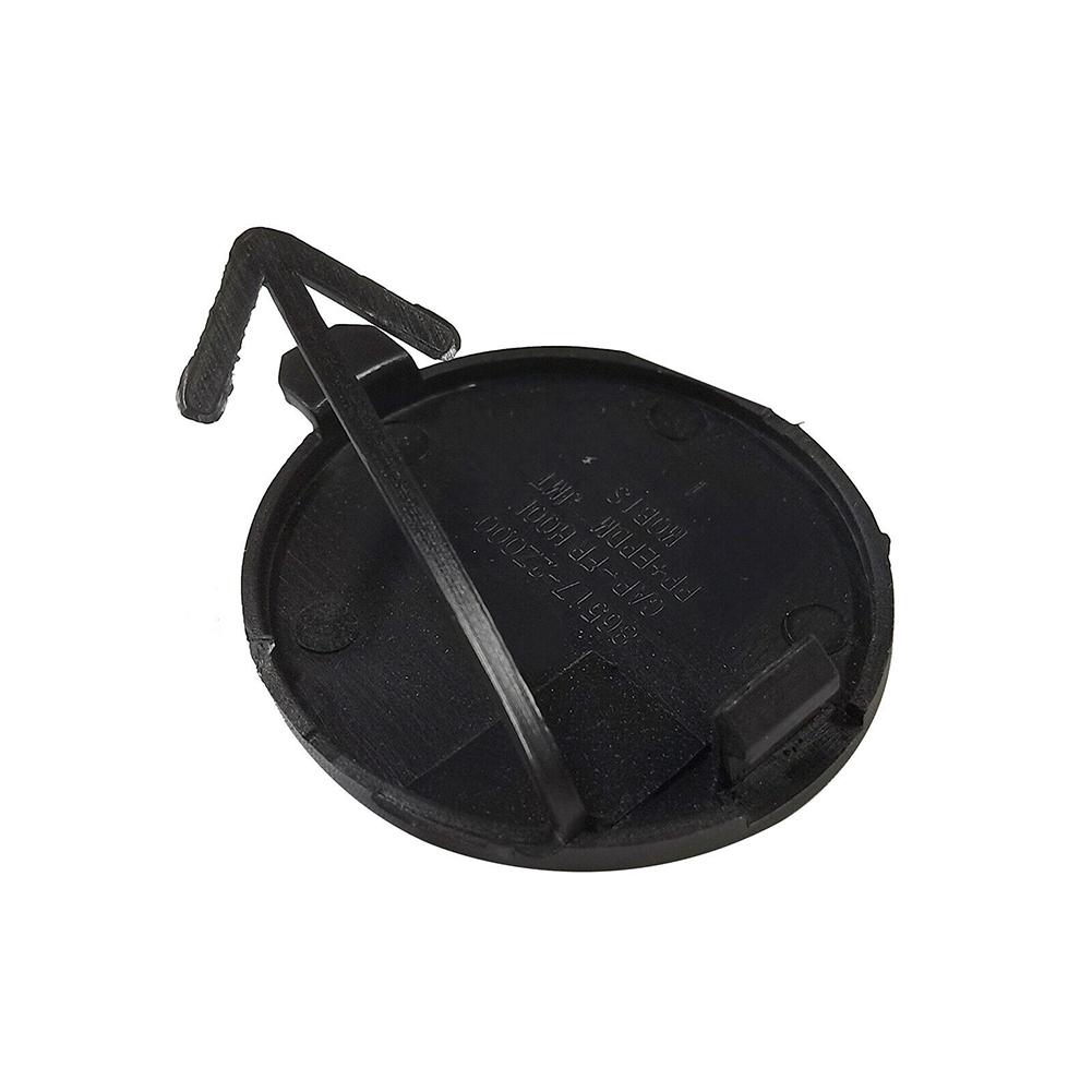 Cover Front Bumper Tow Hook Eye Cap 1pc Black Exterior OE:86517-2Z000 Replacement Tow Cap Towing Hook Hole Cover