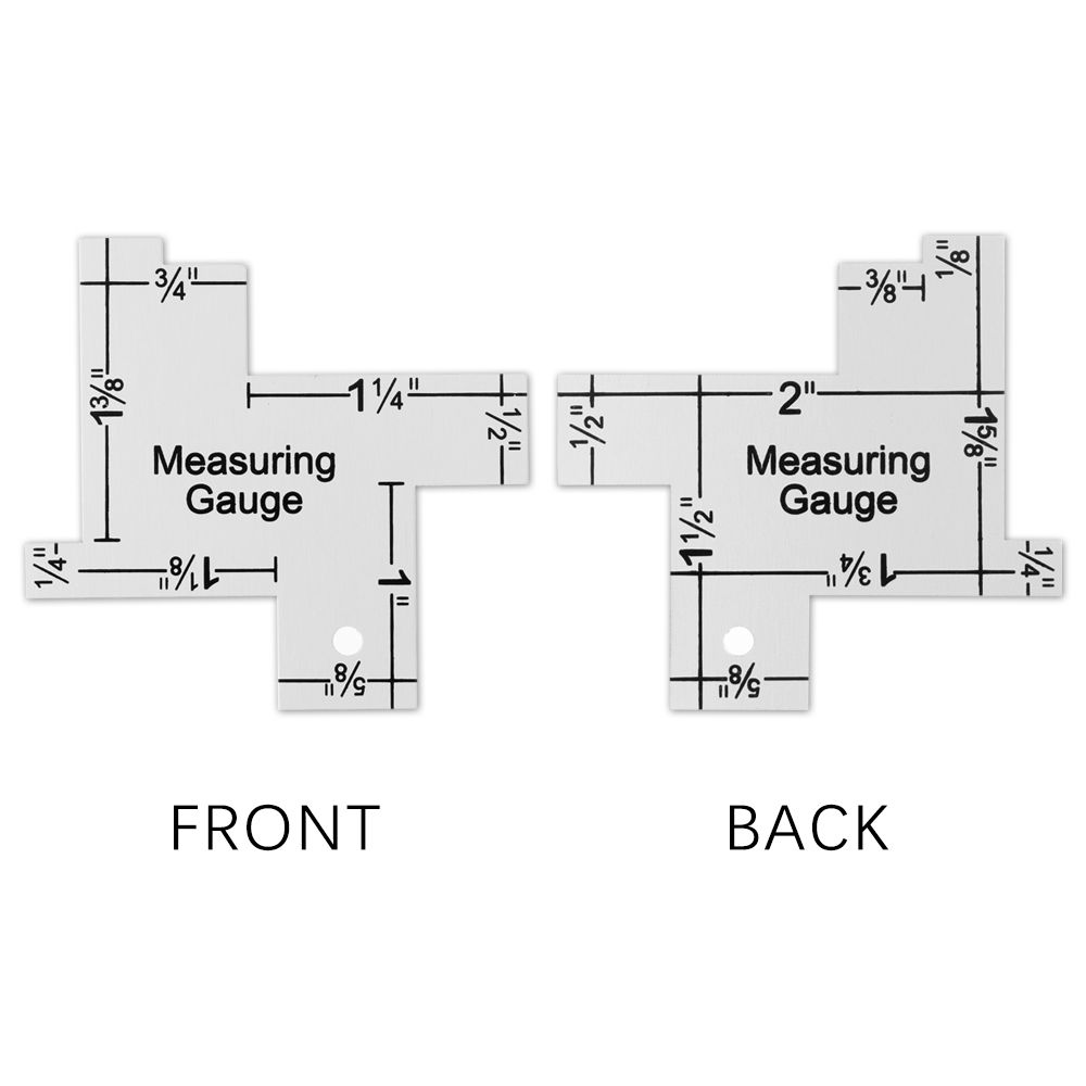 Metal DIY Craft Accessories Patchwork Quilting Measuring Gauge Template Sewing Ruler Tailor Ruler