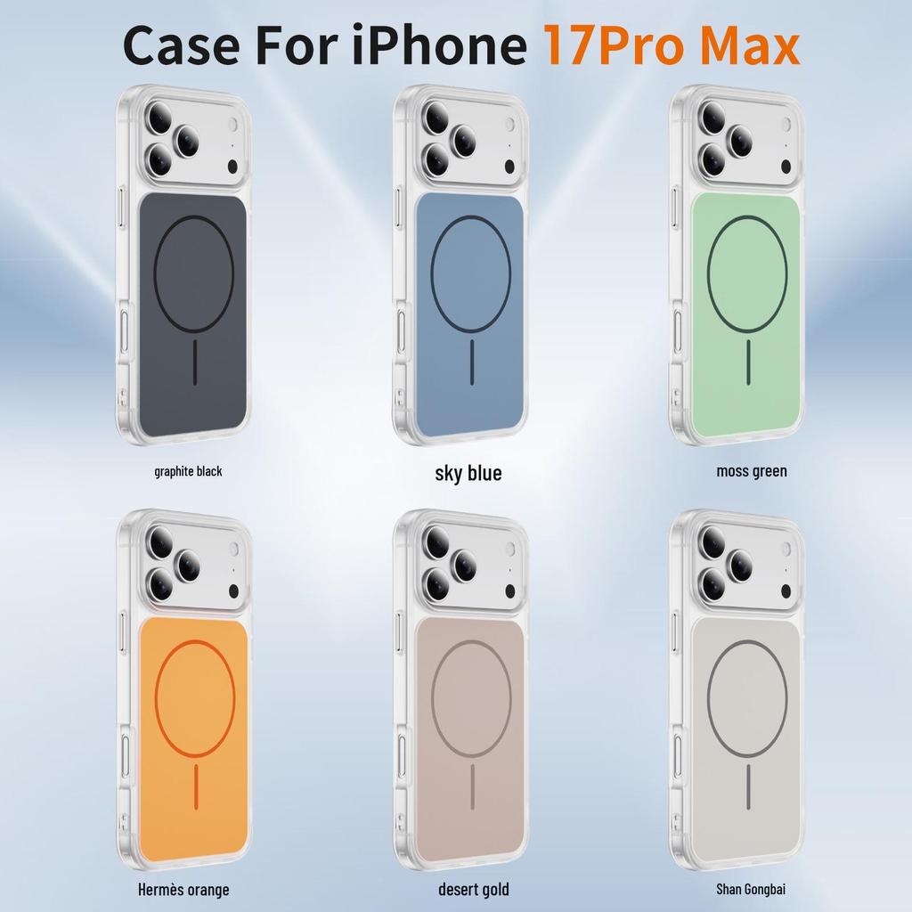 iPhone 17 Pro Max Crystal Shine Magnetic Protective Case for Apple 16 Plus