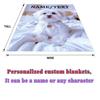 Přizpůsobitelná flanelová deka s potiskem bílého maltézského psíka - Měkká, hřejivá, lehká přehozovka na pohovku, postel, do kanceláře, na gauč, křeslo, na kempování,