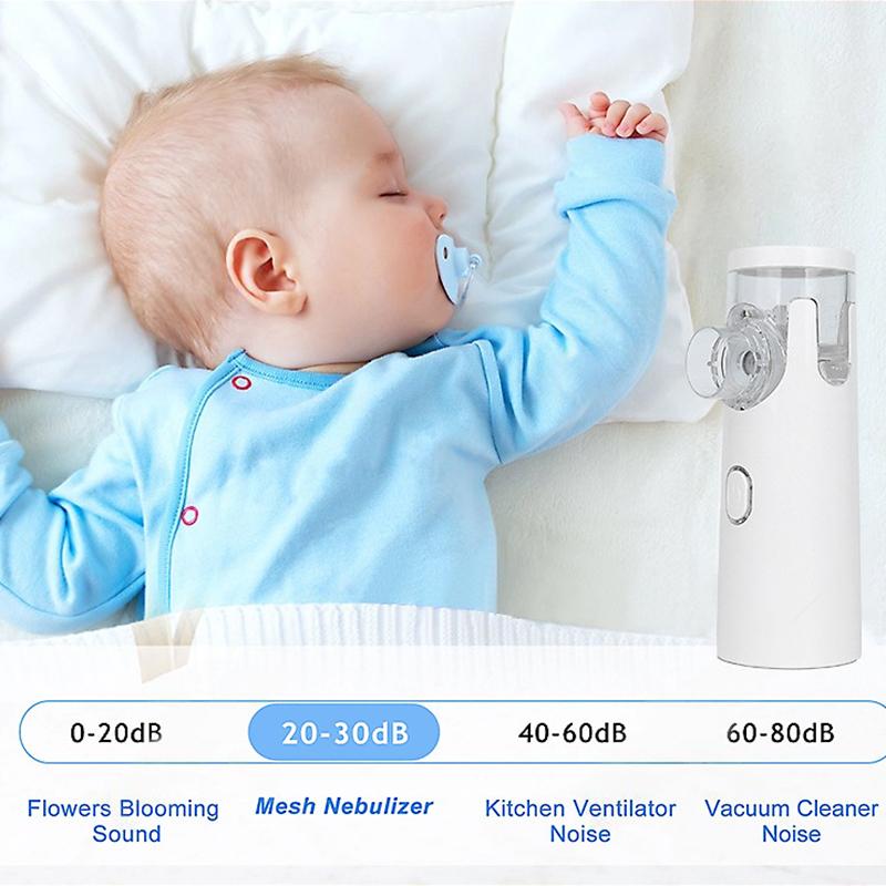 Home Medical Portable Handheld Nebulizer Children'S Silent Bilateral Ultrasonic Micro-Mesh Nebulizer