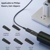 Philips Tıraş Makinesi Şarj Konnektörü İçin 5V/4.3V/8V/15V Usb-C Adaptörü Göstergeli Tip-C Saç Kesme Makinesi Şarj Adaptörü