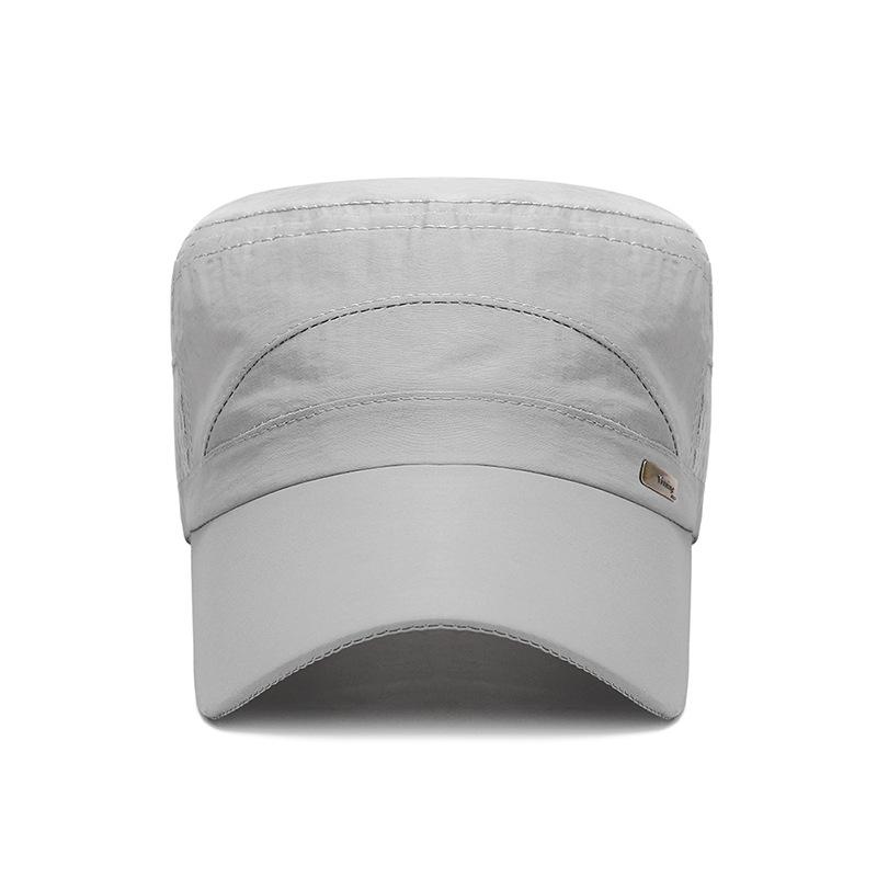 Men's Summer Sun Protection Outdoor Breathable Net Hat Sun Protection Thin Adjustable Flat Top Hat