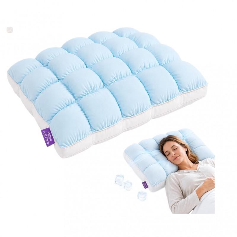 Koel Gel-Geïnfuseerd Traagschuim Kussen Zijslapers Ademend 50x66cm Hypoallergeen Vezelgevuld Bed