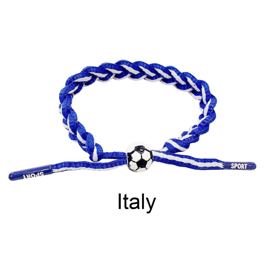 Football Team Fan Support Identification Woven Bracelet