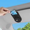 W14-Leather Car Sun Visor Glasses Holder Sunglasses Card Clip For Volkswagen VW R Polo Passat Rline Golf 4 5 6 Tiguan Jetta GTI ID.3