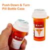 50Ml Push Down & Turn Vial Container Pocket Plastic Storage Stash Jar Pill Bottle Case Box Herb Container