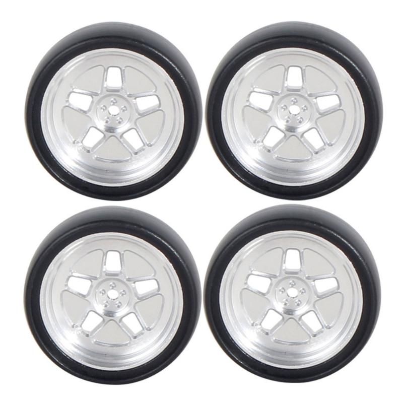 

Набір з 4 змінних шин для дрифтової машини з дистанційним керуванням масштабу 1/18. Високопродуктивні шини з металевими маточинами. Модельні аксесуари срібний