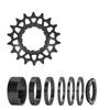 Kits de Conversion Pignons Mono-Vitesse 16T 18T pour Vélos Multi-Vitesses, Cassettes Mono-Vitesse avec Entretoises et Bagues de Blocage