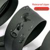Universal Waterproof Nylon Double-Head Zipper for Outdoor Gear & Jackets, Size 5