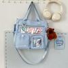 Schoolbag Japanese ins schoolbag large capacity high value fashion versatile transparent pain bag junior high school high school student backpack