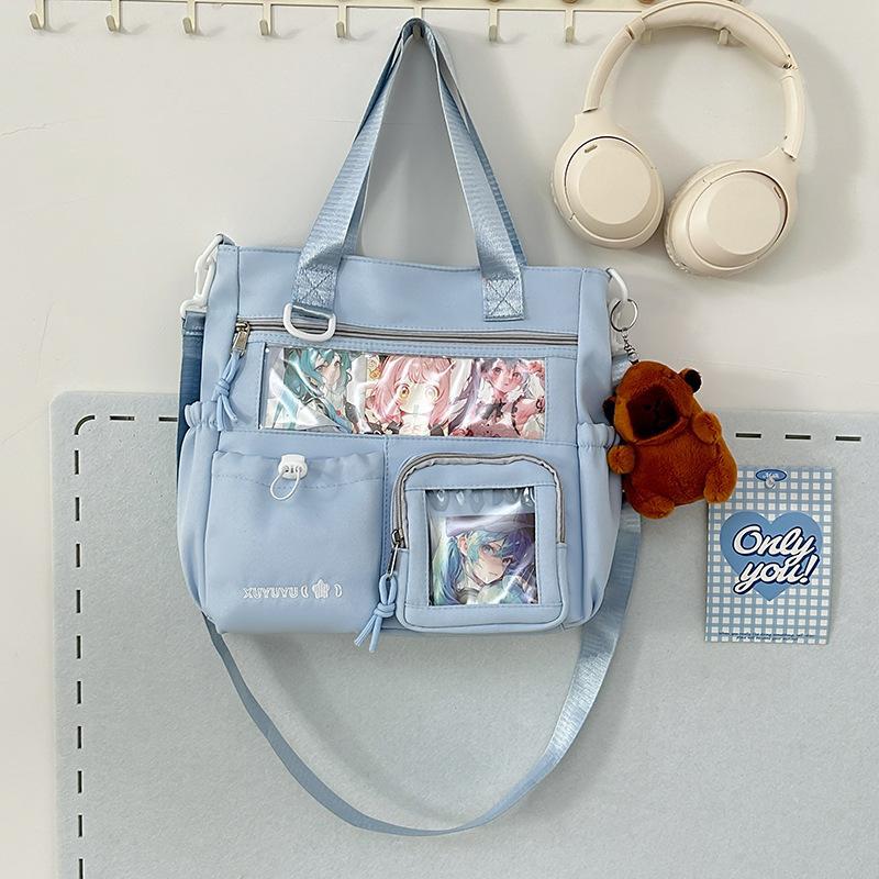 Schoolbag Japanese ins schoolbag large capacity high value fashion versatile transparent pain bag junior high school high school student backpack