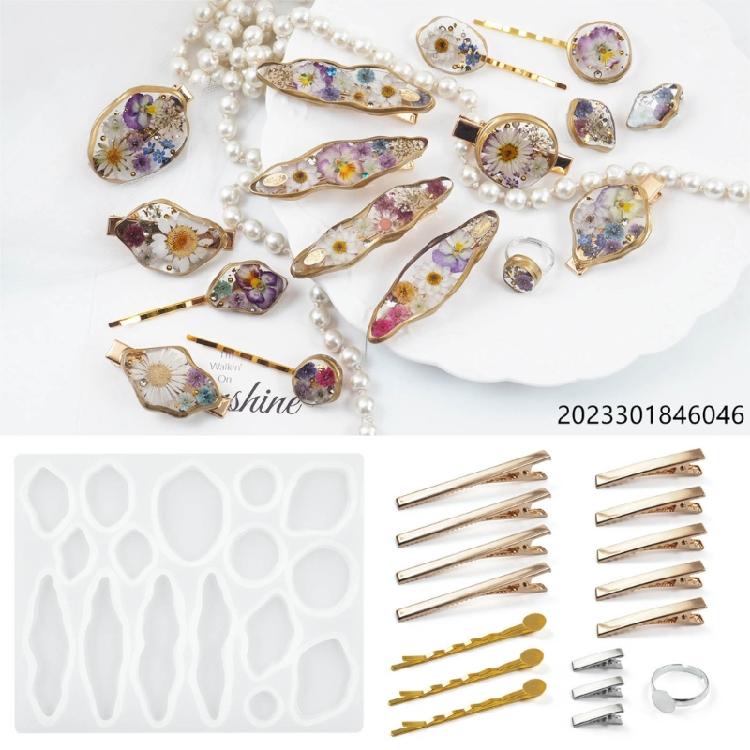 Hairpin Silicone Mold Resin Casting Molds Jewelry Making Resin Casting Moulds