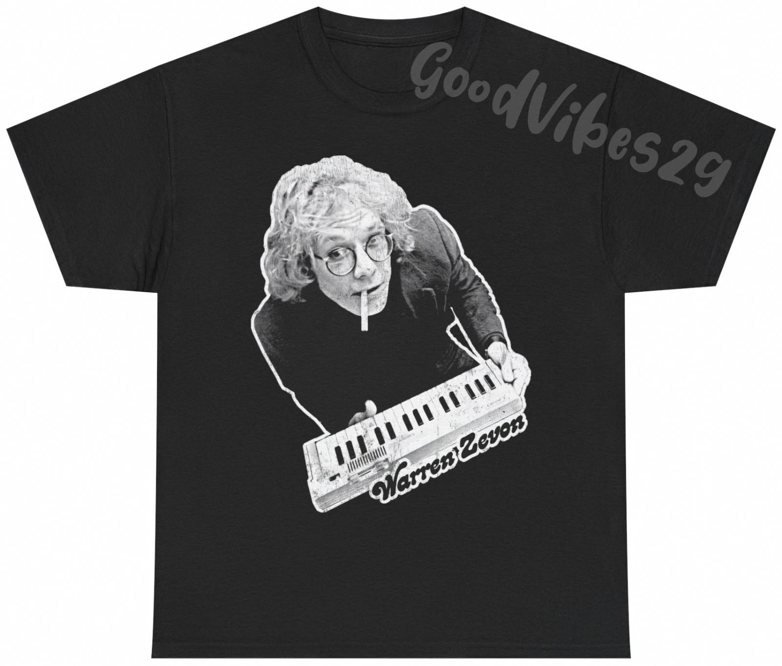 Warren Zevon Vintage USA Rock Music Fan Tribute T-Shirt S-5XL Men Women Unisex XXXXL