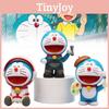 Adorable Doraemon Figurine Set Cute Cartoon Pvc Character Models Perfect For Car Decoration