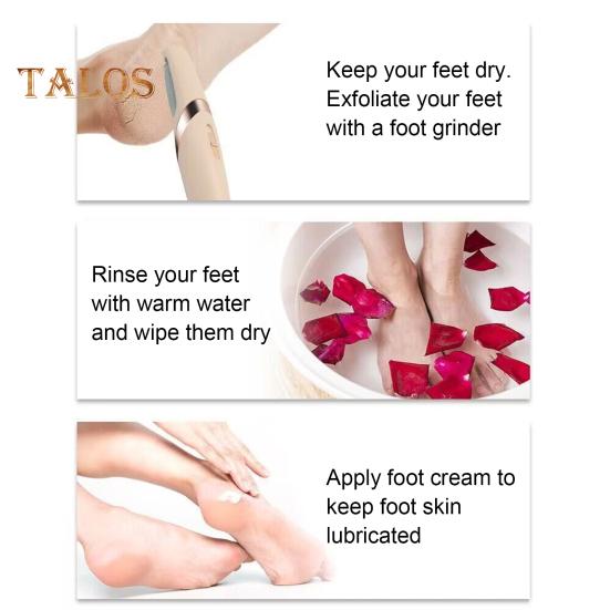 Electric Callus Remover for Feet Rechargeable Pedicure Wand with Coarse Abrasive Particles Cordless Pedicure Tool for Smooth Heels And Skin