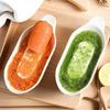 1pcs Ceramic Ginger Garlic Grinder Plate Manual Grinding Bowl for Food Fruit & Vegetable Puree with Cleaning Brush