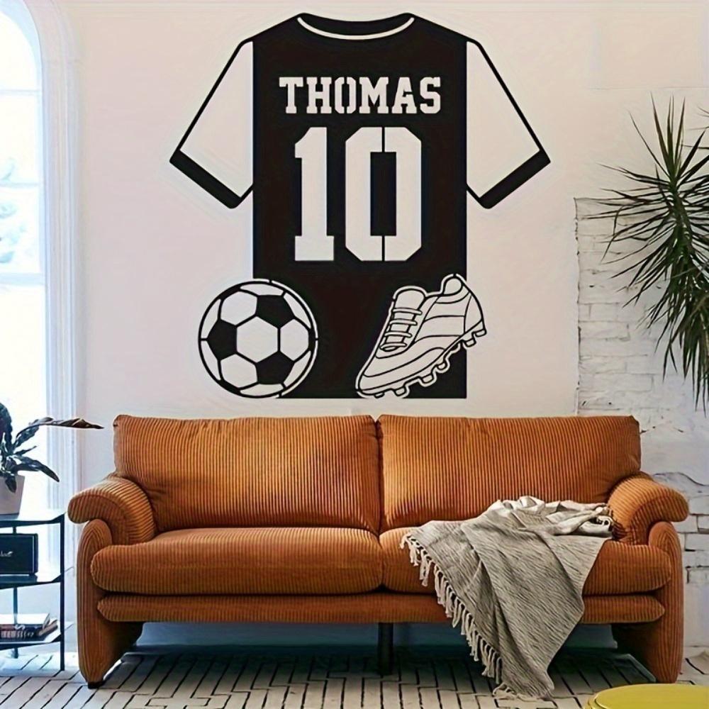 Metal Soccer Jersey Wall Art Custom Sports Team Decor Indoor Outdoor Sign