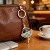 Ballerina Strass Schlüsselanhänger Funkelnder Ballett Tänzer Schlüsselanhänger für Damen Mädchen Elegantes Auto Zubehör Tasche Anhänger Romantisches Geschenk für Tänzer Geburtstag