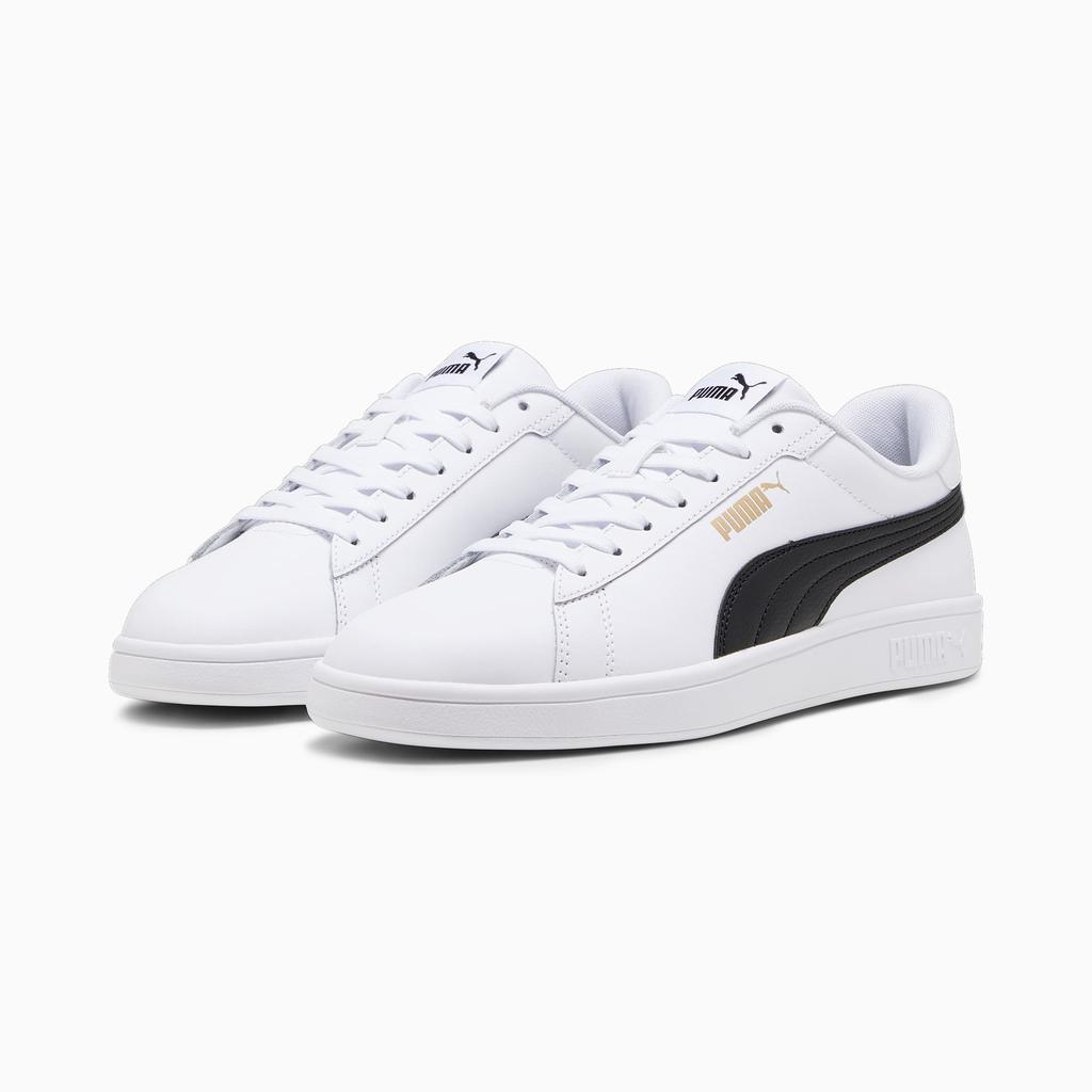 Buty sportowe dmaskie/męskie Puma Smash 3.0 L White Black P białe (390987-11)