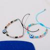 Evil Eye Multicolor Heishi Beaded Adjustable Bracelet for Women Bohemian Jewelry Gift