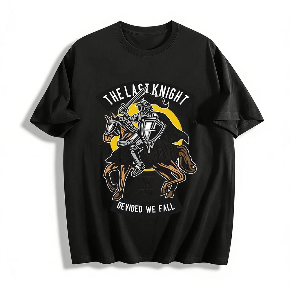 The Last Knight United We Stand Devided We Fall Pure cotton T-shirt XXS