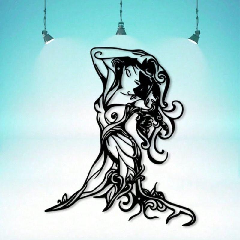 Wall Art Metal Cat Silhouette Sculpture Home Decor Gift