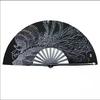 1pc Tai Chi Fan 34cm Bamboo Chinese Kung Fu Fans High Quality Martial Arts Fan Dance Performance Props Bamboo Fan Bone