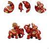 2 Elephant Figurines As Gifts Table Decor Collectible Animal Sculptures in Resin for Living Space