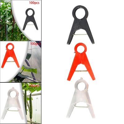 100 Stück Stützklammern für Gartenpflanzen, zum Aufrechtwachsen von Spalierklammern für Kletterpflanzen, Gemüse, Gurken, Weinreben, Gewächshäuser