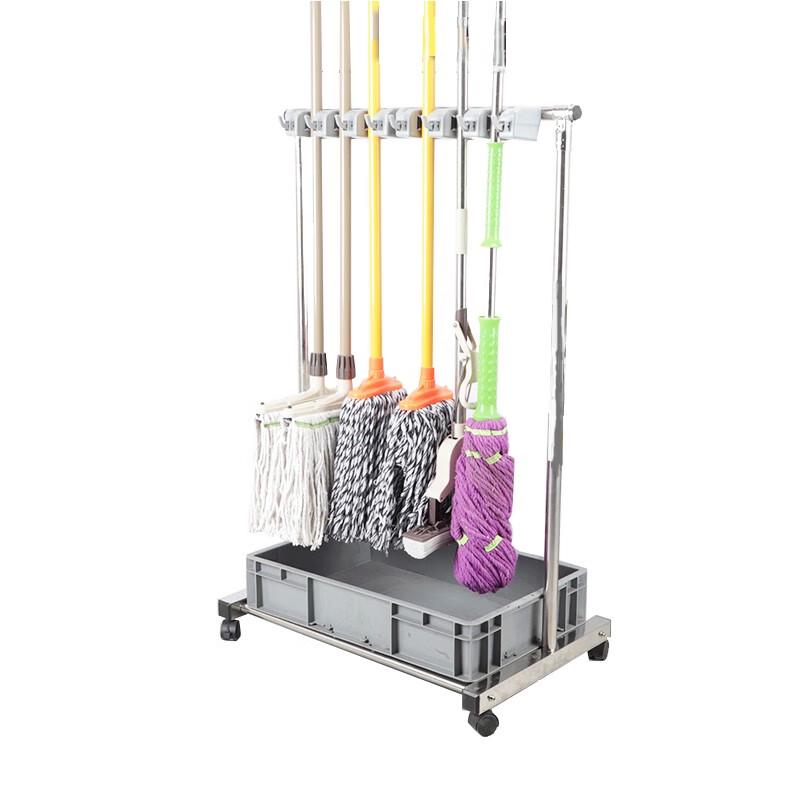 Moli Stainless Steel Double-Sided Cleaning Tool Storage Cart