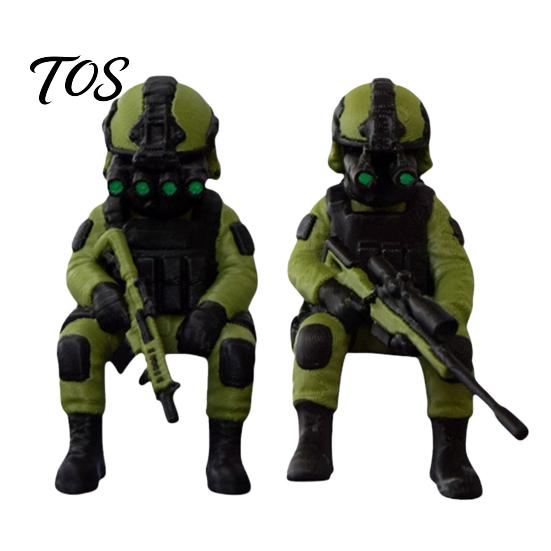 Military Hobbyist Gift 3D Printed Soldier Desktop Figurine, Model, Miniature Action Figure Ornament for Home Office Car Decor And Lovers Collectible