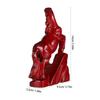 Wooden Horse Statue Hand-Carved Standing Horse Sculpture Decorative Animal Art for Home Living Room Office Bedroom Fengshui