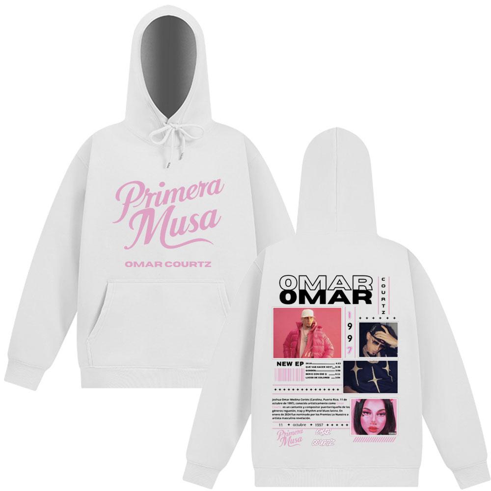 Omar Courtz Primera Musa Album Tour Merch Sweatshirts Men Women Long-sleeved Comfort Pullovers Autumn Winter Casual Man Hoodie