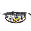 Anime Poke Ball Handmade Multi Layer Woven Bracelet Anime Surrounding Time Gem Fashion Handicrafts