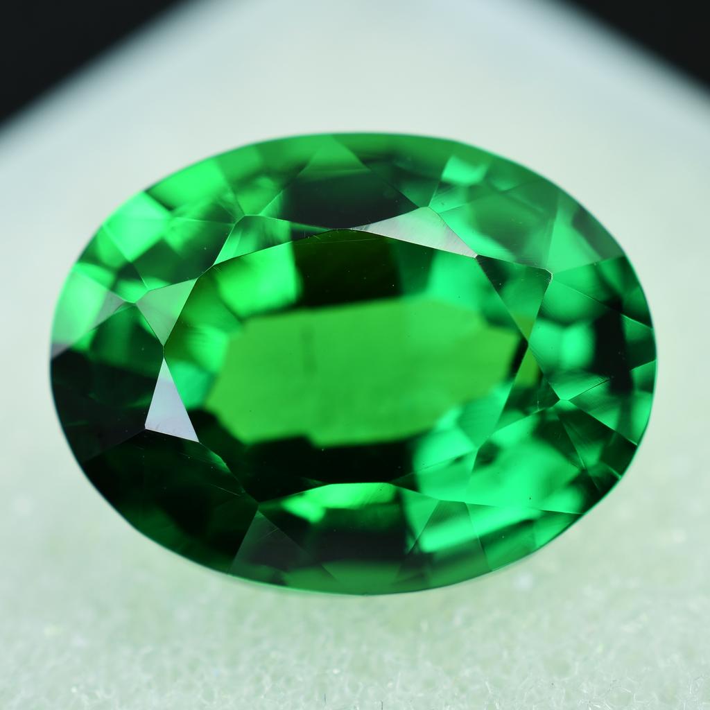 9 Karat Natürlicher Tsavorit Granat Lose Edelstein Qualität Augenrein Grün Oval