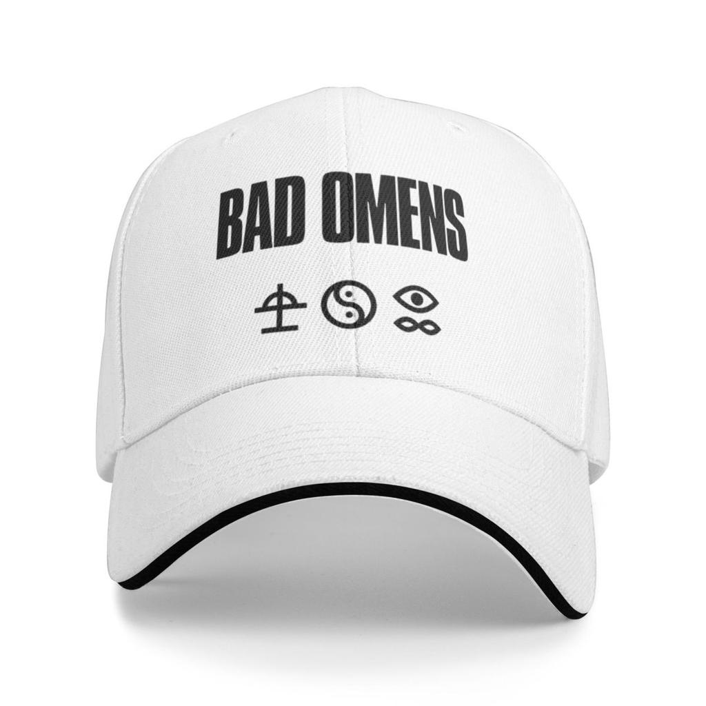 Bad Omens Red Logo Baseball Caps Snapback Baseball Hats Breathable Casual Casquette Outdoor Unisex