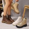 Martin boots, women's British wind locomotive platform single boots, new European and American large-size short boots are in stock.