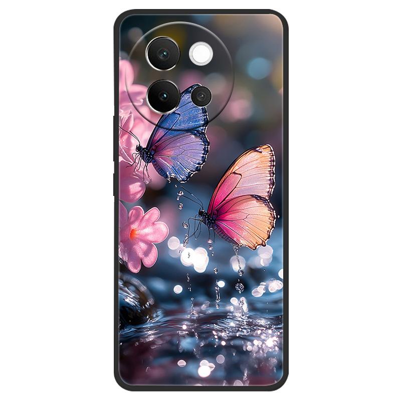 For Vivo V40 Lite 5G Case Marble Soft Matte Silicone Back Cover For Vivo V40 Lite V40Lite Full Coverage Phone Shell 6.78" Coque