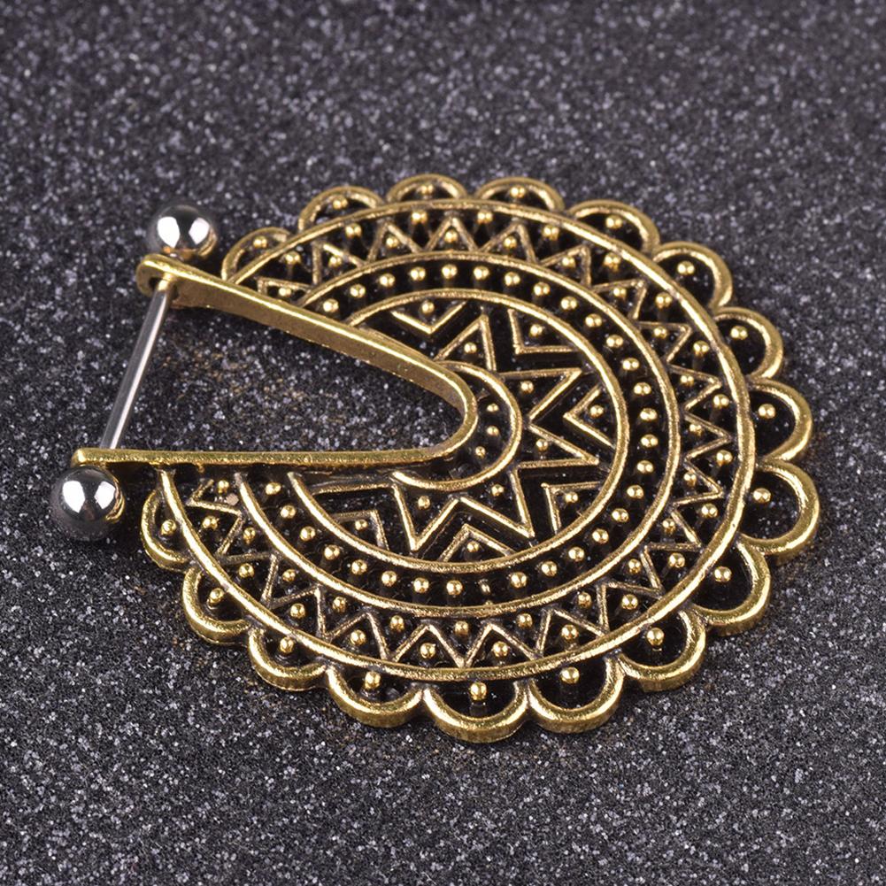 Anello per Piercing al Capezzolo in Pizzo Traforato Retrò Bohemien alla Moda da Donna