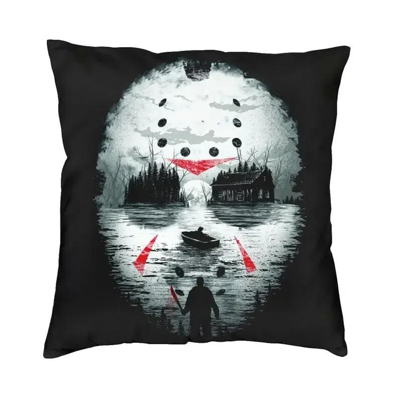 Horror Movie Character Killer Throw Pillow Cover Home Decor 3D Print Halloween Film Cushion Covers For Sofa Bedding Pillowcase