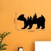 Bear and Forest Metal Wall Art Decor - Modern Art for Bedroom, Office, and Farmhouse | Stylish Fence and Wall Decorations