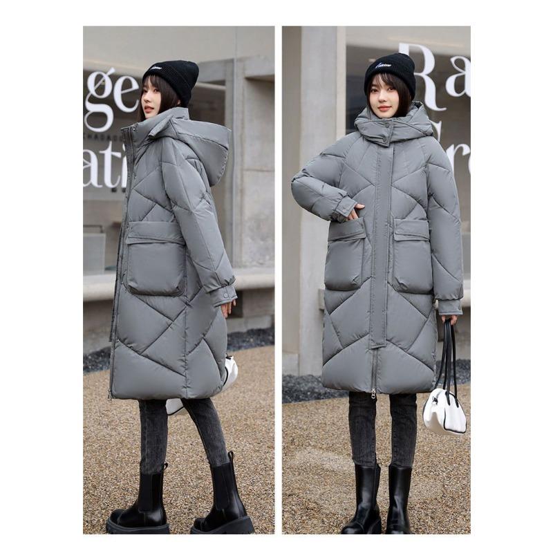 Thickened Down Cotton Jacket  Long Coats Winter New Style Women's Cotton Jacket Korean Version Loose Cotton Jacket