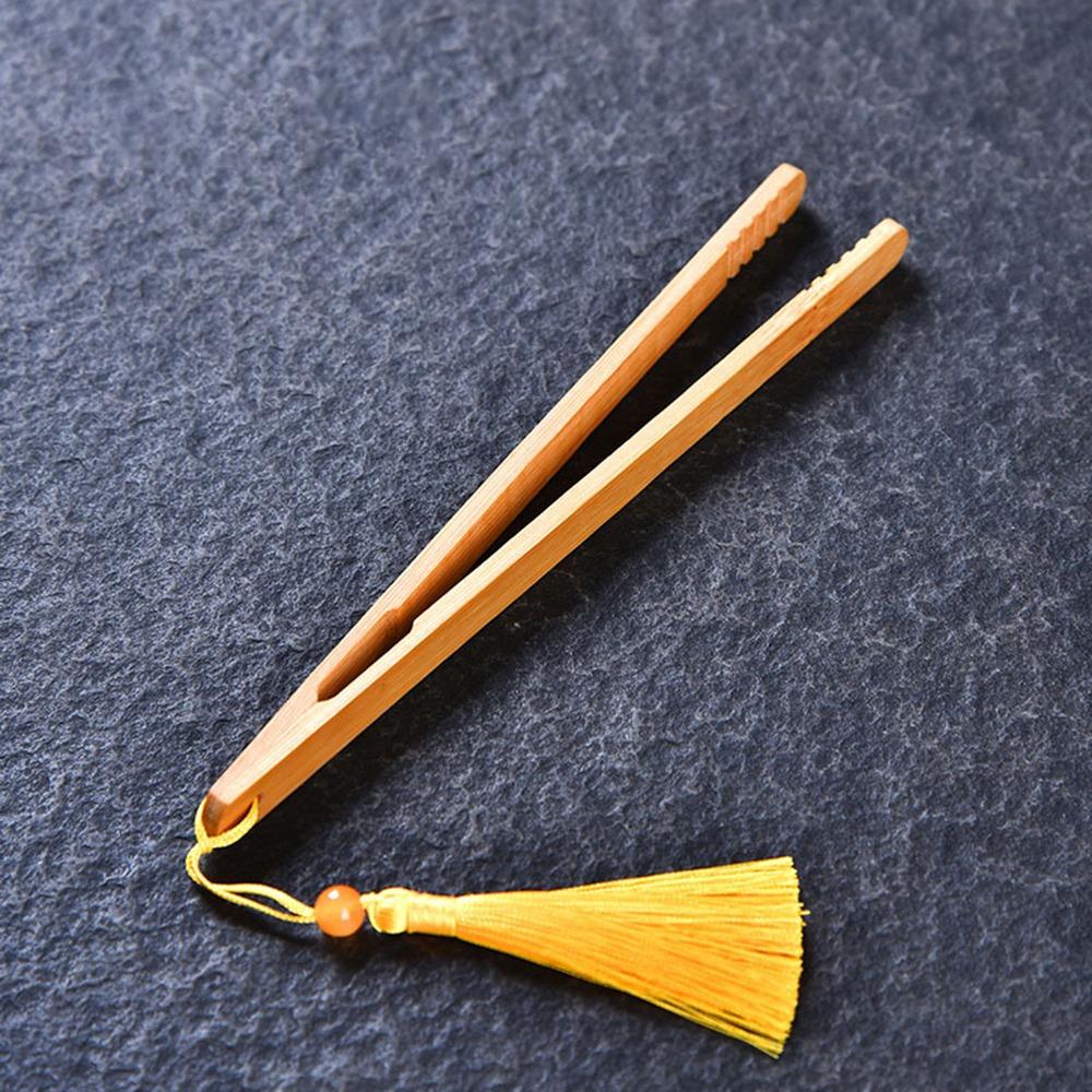 Safe Food Toast Salad Tongs Bamboo Wood Salad Clip New Teaware Accessories  for Bacon Sugar