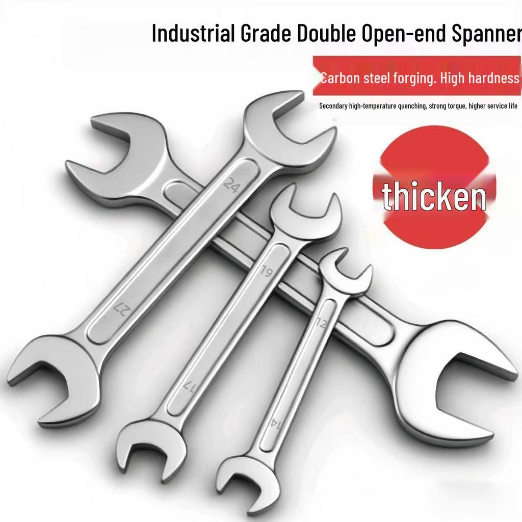 Dual-Use Double-Ended Open-Head Car Repair Spanner Set