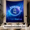 Custom Text Tapestry Everton FC Print Wall Tapestry Indoor Living Room Wall Decor