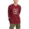 Adidas Originals Kleeblatt-Logo Print Rundhals-Sweatshirt Herren Tops Rot IC5770