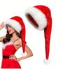 Super Long Christmas Hats Soft Santa Hat Velvet Christmas Hat  Men's and women's