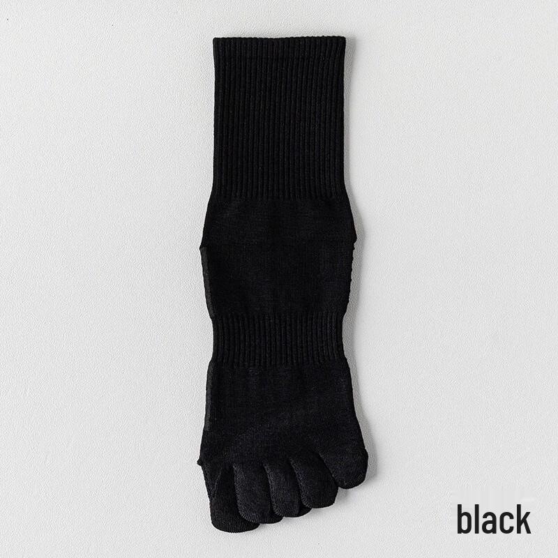 Women s Five-Toe Cotton Mid-Calf Socks One Size