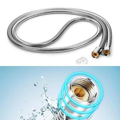 Stainless Steel Shower Hose Explosion-Proof Large Flow Compression Resistance 2M Shower Hose Shower Hose Showerhead Hose